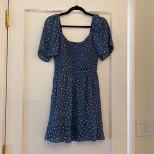 Abercrombie Flutter Sleeve Smocked Mini Dress